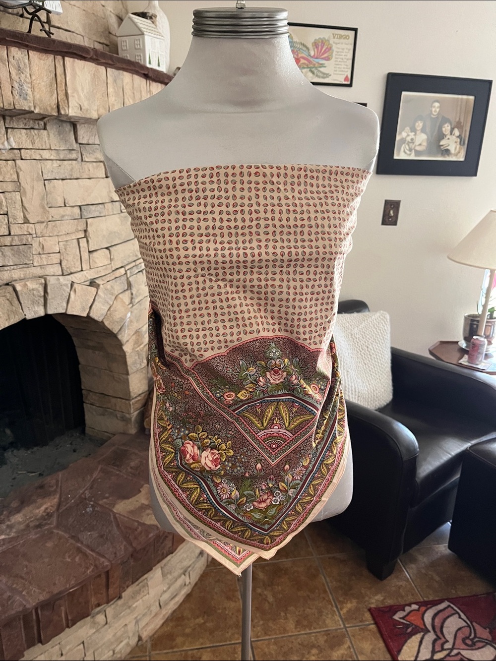 Paris France Cotton Scarf - Picture 3 of 6